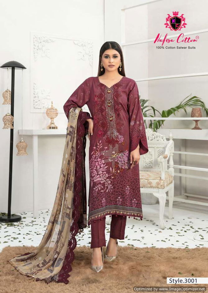 Andaaz Vol 3 By Nafisa Printed Karachi Cotton Dress Material Wholesale Market In Surat
